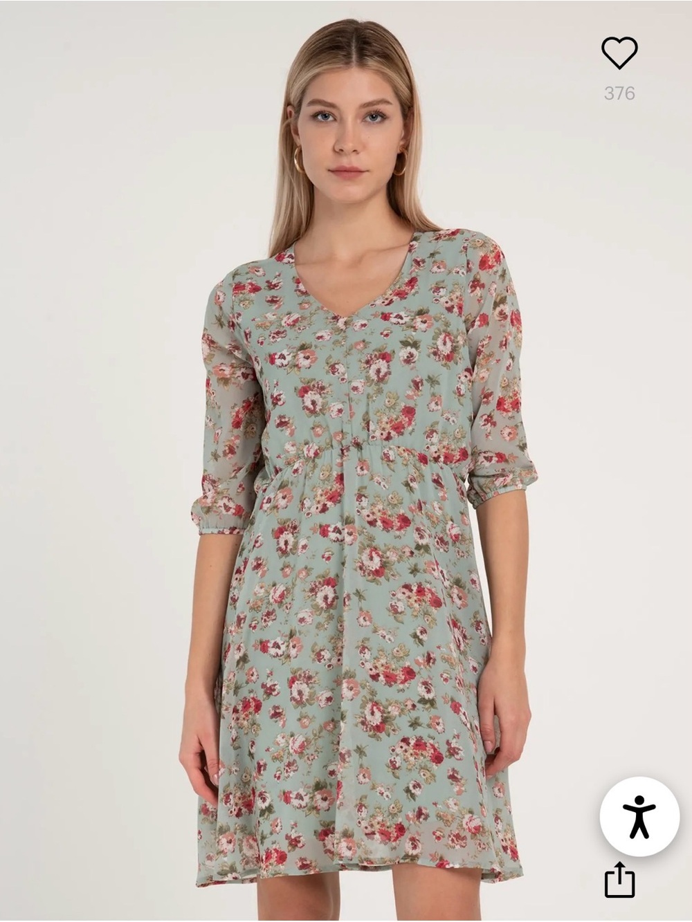 Walter Baker Chiffon Flowy Mini Dress (L)